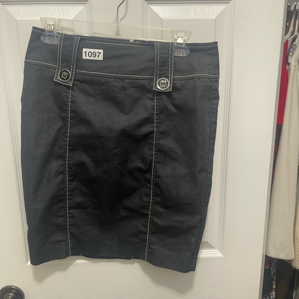 Rampage Gray Pencil Mini Skirt for Work